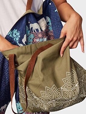 Artisan canvas travel tote, by Sudara and MULXIPLY brand EUC